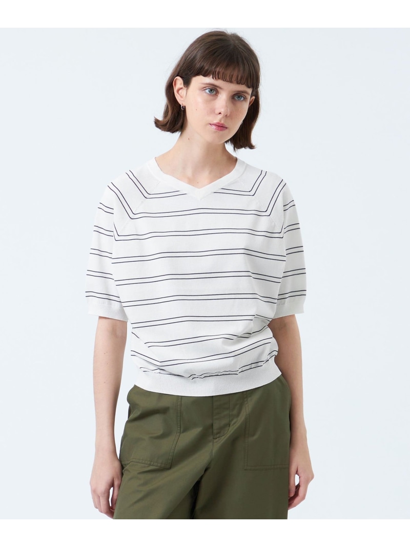 【SALE／33%OFF】ハイゲージドルマンニット MACKINTOSH PHILOSOPHY マッキントッシュ フィロソフィー トップス ニット ホワイト イエロー ネイビー【RBA_E】【送料無料】[ Fashion]｜MACKINTOSH PHILOSOPHY