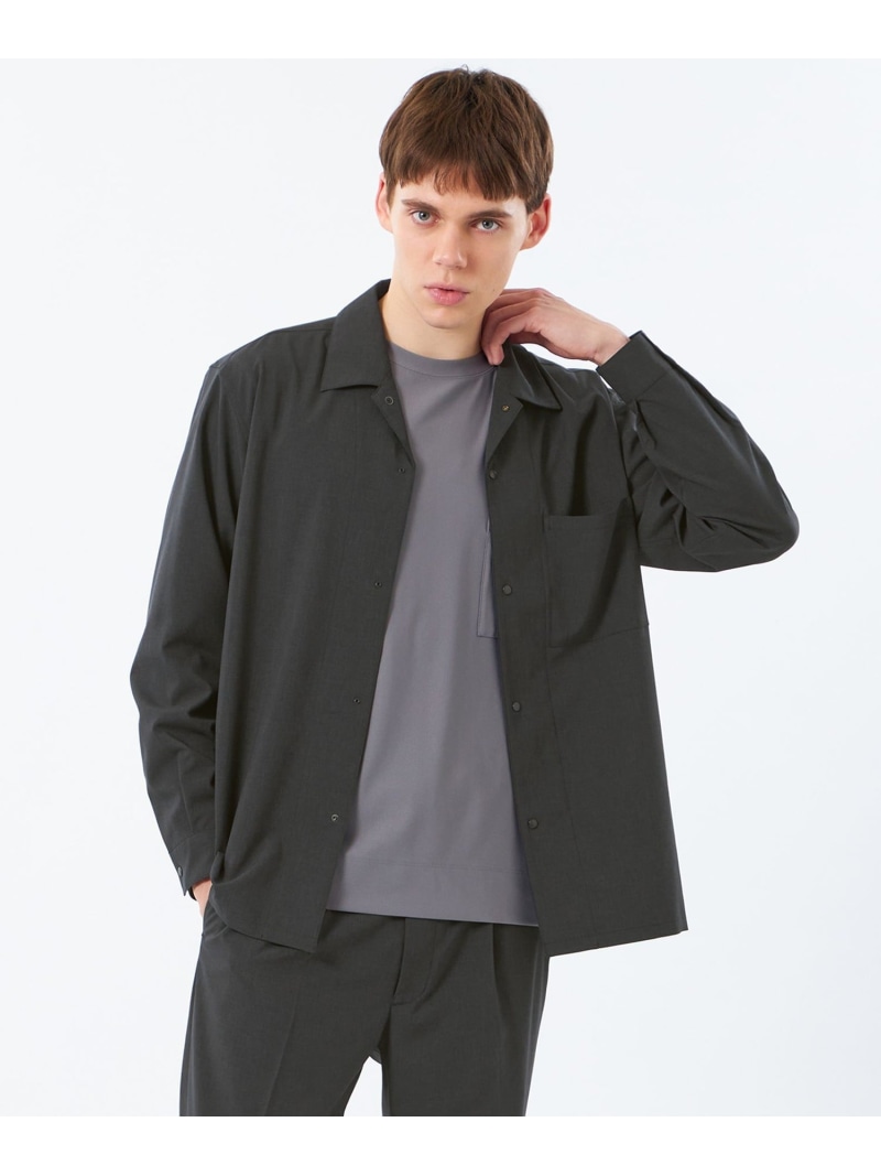 トロッター シャツカバーオール エクストラファイントロピカル MACKINTOSH PHILOSOPHY マッキントッシュ フィロソフィー ジャケット・アウター ブルゾン・ジャンパー ブラック グレー【送料無料】[ Fashion]