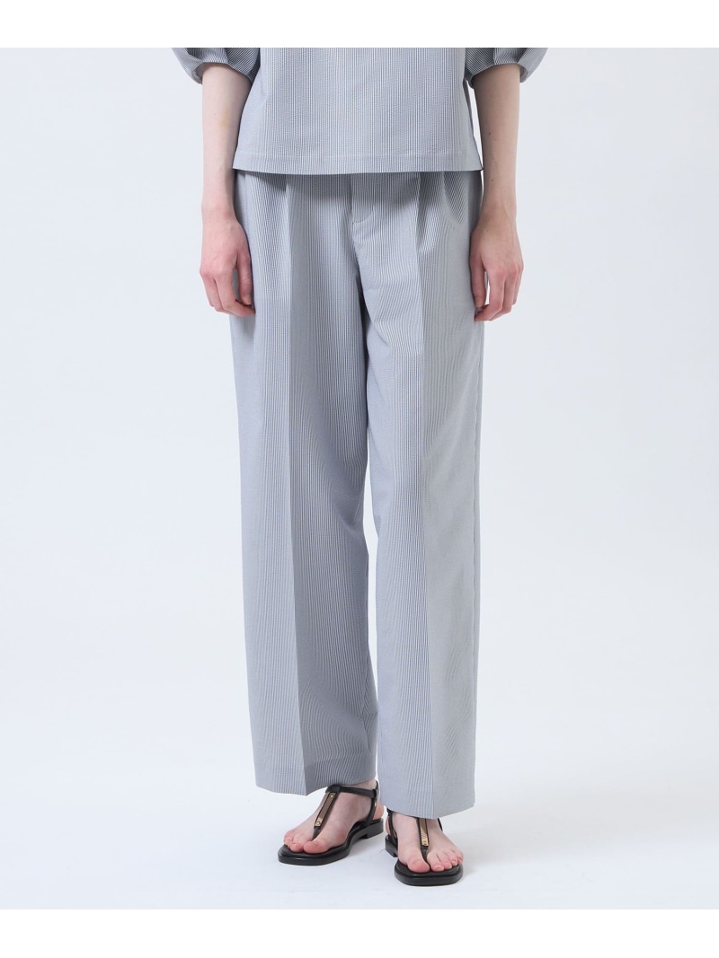 サマーサッカーワイドタックパンツ MACKINTOSH PHILOSOPHY マッキントッシュ フィロソフィー パンツ その他のパンツ ブラウン ブラック ブルー【送料無料】[ Fashion]