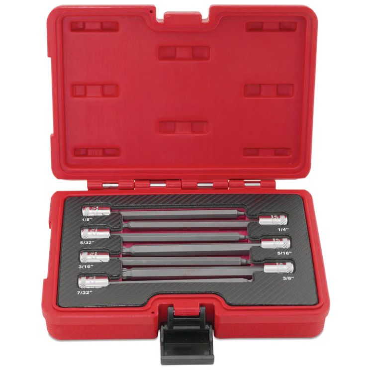 マックツールズ 7Pc. 3/8\" 運転 SAE ロング RBRT\u0026#8482; す早さ六角ビット仕掛ける SXSHL7RBRT"