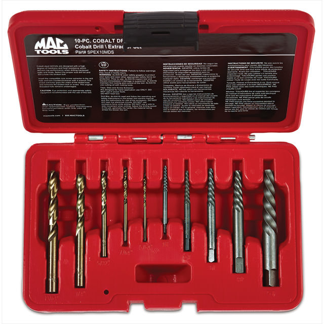 MAC TOOLS（マックツールズ） 10Pc.ズボン下 エクストラクター / 青緑色せん孔機 書き割り SPEX10MDS