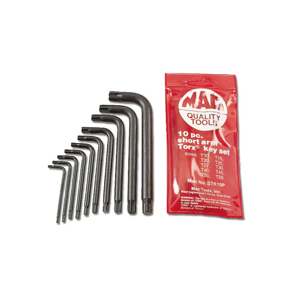 MAC TOOLS（マックツールズ） 10Pc. ショートトルクス&reg; キーレンチ セット STK10PA