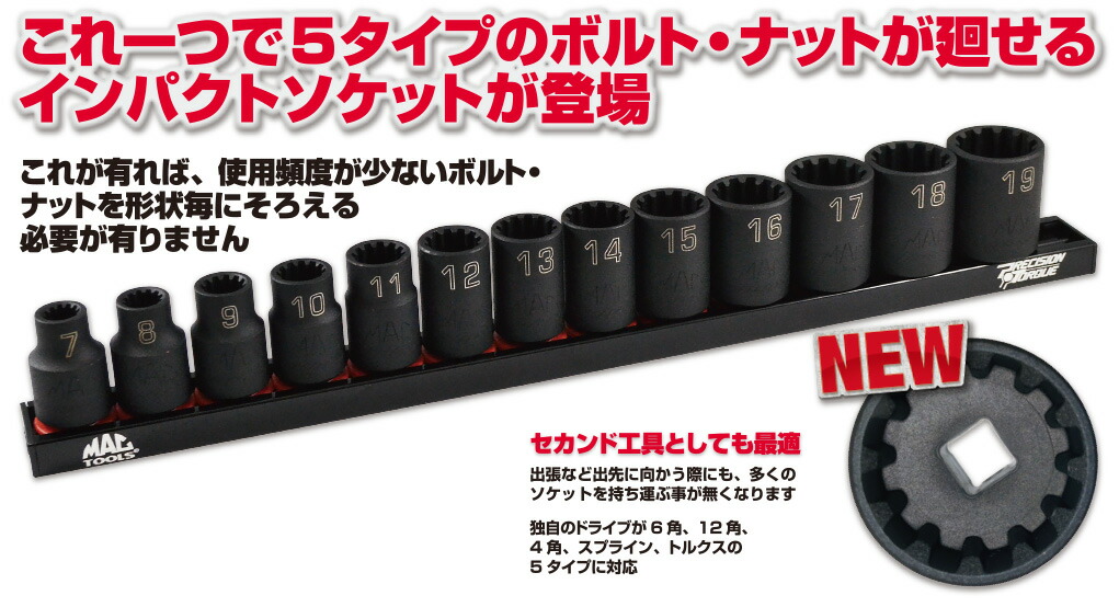 マックツールズ 12Pc. 3/8\