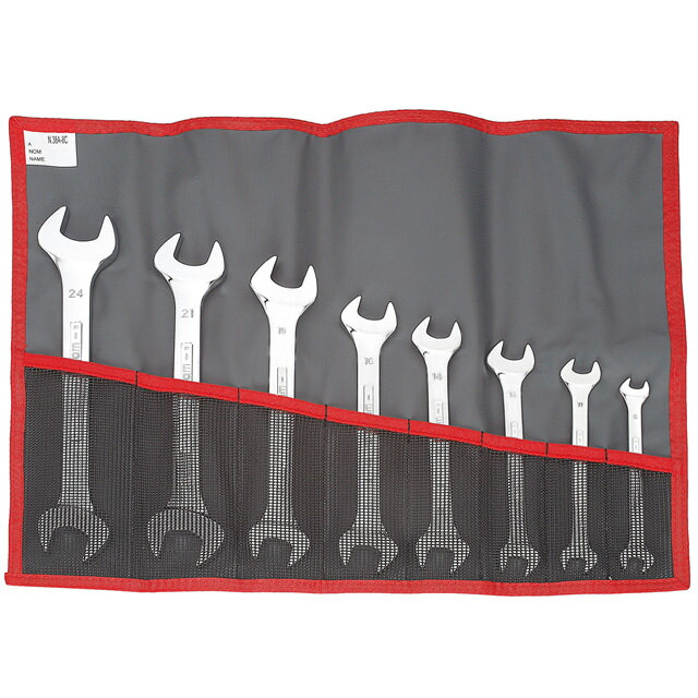 FACOM（ファコム） 8Pc. インチ オープンエンドレンチ セット 44.JU8T｜六輪生活店
