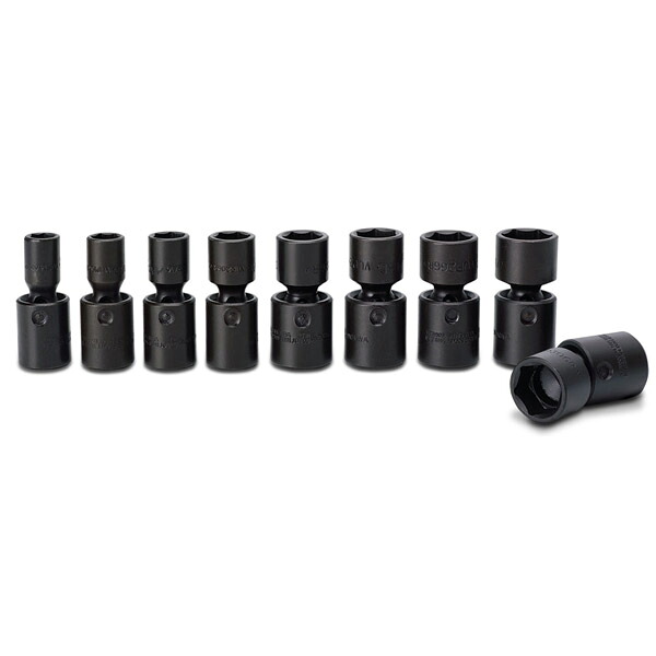 MAC TOOLS（マックツールズ） 9Pc. 1/2" ドライブ メトリック ユニバーサルインパクトソケットセットSVUP96TR｜六輪生活店