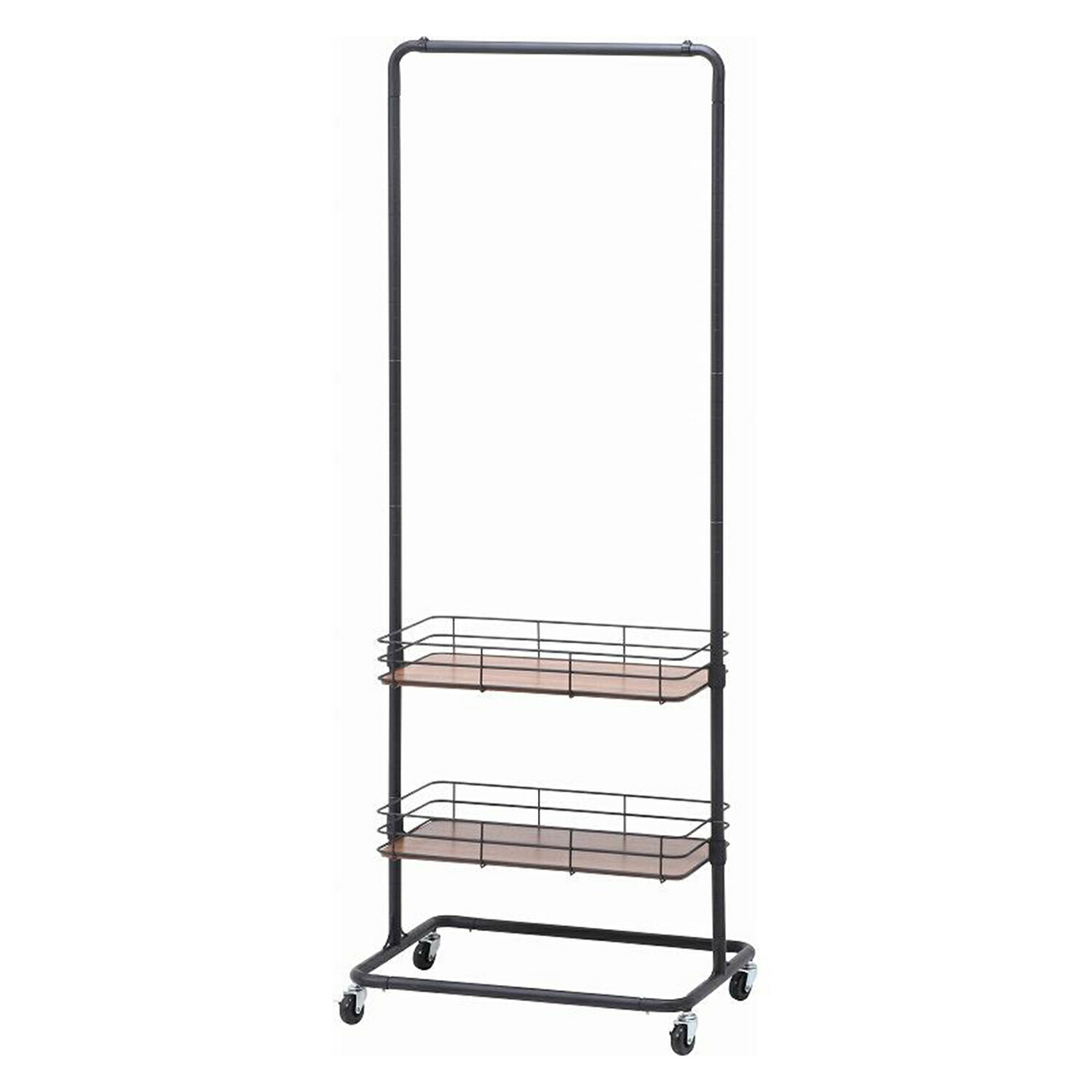 楽天市場】ビクター ハンガーラック ブラック 【 家具 衣類収納