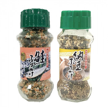 みなり 鮭ふりかけ 85g・納豆ふりかけ 85g　各15個セット 送料無料 クーポン 配布中 メーカー直送 代引き・期日指定・ギフト包装・注文後のキャンセル・返品不可 欠品の場合、納品遅れやキャンセルが発生します｜NO-MU-BA-RA