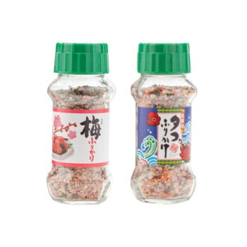 みなり 梅ふりかけ 85g・タコふりかけ 85g 各15個セット 送料無料 クーポン 配布中 メーカー直送 代引き・期日指定・ギフト包装・注文後のキャンセル・返品不可 欠品の場合、納品遅れやキャンセルが発生します|NO-MU-BA-RA