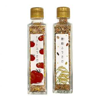 みなり (角瓶)トマトふりかけ60g・雑穀ふりかけ70g　各15個セット 送料無料 クーポン 配布中 メーカー直送 代引き・期日指定・ギフト包装・注文後のキャンセル・返品不可 欠品の場合、納品遅れやキャンセルが発生します｜NO-MU-BA-RA