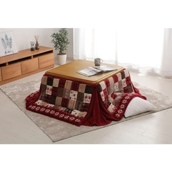 リーチェ こたつ布団 省スペース 180×180cm レッド 1171400241521 送料無料 クーポン 配布中 メーカー直送 代引き・期日指定・ギフト包装・注文後のキャンセル・返品不可 欠品の場合、納品遅れやキャンセルが発生します|NO-MU-BA-RA