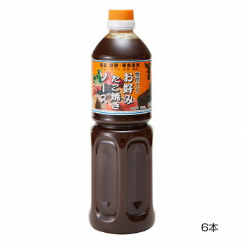 和泉食品　タカワお好みたこ焼きソース(濃厚)　甘口　1000ml(6本) 送料無料 クーポン 配布中 メーカー直送 代引き・期日指定・ギフト包装・注文後のキャンセル・返品不可 欠品の場合、納品遅れやキャンセルが発生します