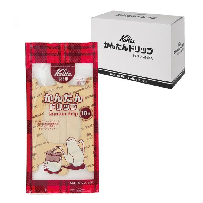 Kalita（カリタ）　かんたんドリップ　10枚入×40袋 送料無料 クーポン 配布中 メーカー直送 代引き・期日指定・ギフト包装・注文後のキャンセル・返品不可 欠品の場合、納品遅れやキャンセルが発生します