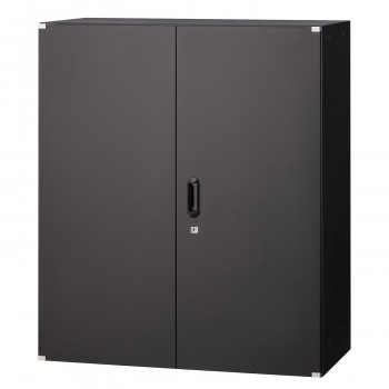 壁面収納家具　両開戸　ブラック COM-UAH-B11 送料無料 クーポン 配布中 メーカー直送 代引き・期日指定・ギフト包装・注文後のキャンセル・返品不可 欠品の場合、納品遅れやキャンセルが発生します