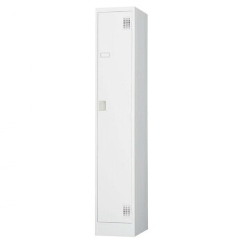 豊國工業 スタンダードロッカー1人用スリム(シリンダー錠) TLK-S1S CN-85色(ホワイトグレー) 送料無料 クーポン 配布中 メーカー直送 代引き・期日指定・ギフト包装・注文後のキャンセル・返品不可 欠品の場合、納品遅れやキャンセルが発生します｜NO-MU-BA-RA