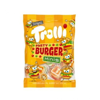 Trolli(トローリ) グミキャンディ パーティーバーガーミニ 50g&times;24個セット 00120041 送料無料 クーポン 配布中 メーカー直送 代引き・期日指定・ギフト包装・注文後のキャンセル・返品不可 欠品の場合、納品遅れやキャンセルが発生します｜NO-MU-BA-RA