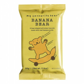 ミラーズ マイフェイバリッドベアー　バナナベアー　2P 25g 48個セット 0031-00042 送料無料 クーポン 配布中 メーカー直送 代引き・期日指定・ギフト包装・注文後のキャンセル・返品不可 欠品の場合、納品遅れやキャンセルが発生します｜NO-MU-BA-RA