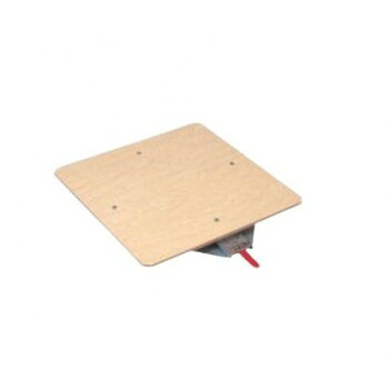 サカエ クルクル回転盤 合板天板 500&times;609&times;30mm ハンドストッパー付 KS-50T 送料無料 クーポン 配布中 メーカー直送 代引き・期日指定・ギフト包装・注文後のキャンセル・返品不可 欠品の場合、納品遅れやキャンセルが発生します｜NO-MU-BA-RA