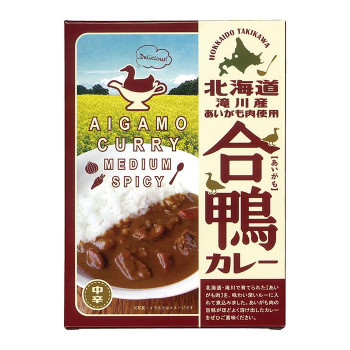 北都 北海道滝川産あいがも肉使用 合鴨カレー　10個セット 送料無料 クーポン 配布中 メーカー直送 代引き・期日指定・ギフト包装・注文後のキャンセル・返品不可 欠品の場合、納品遅れやキャンセルが発生します｜NO-MU-BA-RA