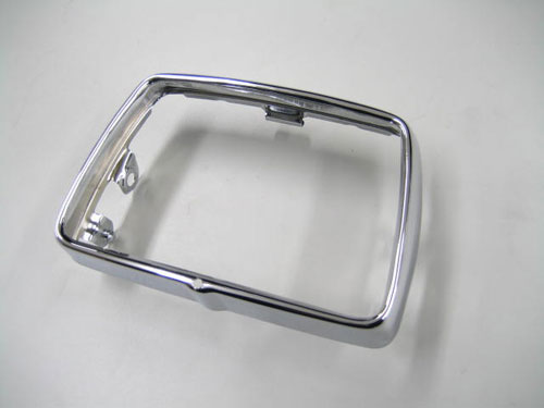 【送料無料!!】スーパーカブ カスタム(角型)ヘッドライトリム 純正タイプメッキ画像