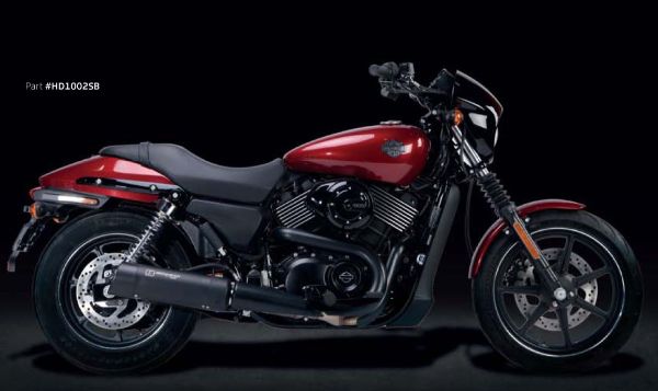 【送料無料!!】 IRONHEAD(アイアンヘッド) HARLEY-DAVIDSON STREET500/750(ストリート) HC2-3B スリップオン マフラー ブラック マフラー、サイレンサー、バッフル、IXIL、イクシル、ハーレー