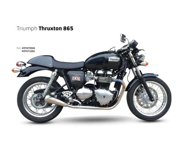 送料無料 Ironhead アイアンヘッドシュート Triumph Thruxton 865 スラクストン Ovc11sb 係る2著作出し スリップオン 消音器マフラー サイレンサー バッフル Ixil イクシル トライアンフ Pghintheround Com