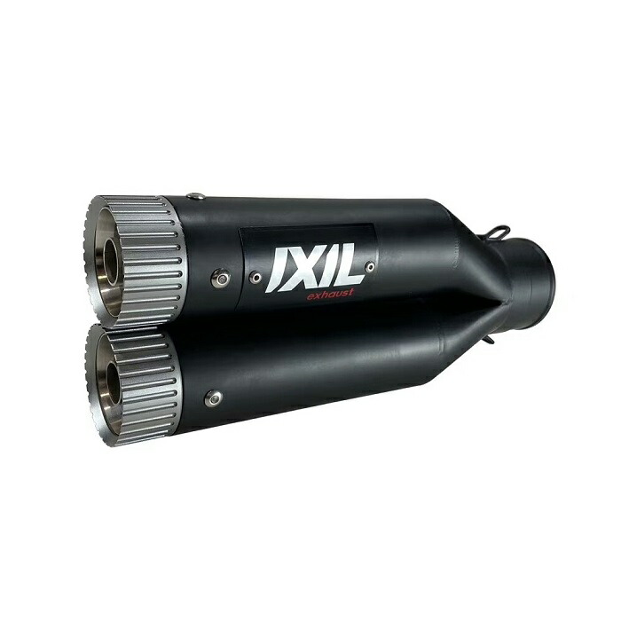 【送料無料!!】 IXIL(イクシル) HONDA CB300R '18-'19 L3N デュアル ラウンド ブラック スリップオン マフラー マフラー、サイレンサー、バッフル、ホンダ
