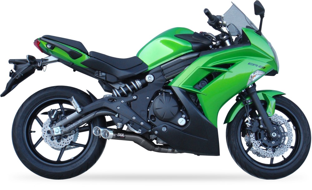 【送料無料!!】IXIL(イクシル)KAWASAKI ER-6 '12-15 (EX650E,F / ER650E,F) FULL L3XB-デュアル ラウンドタイプ スリップオン、ER-6F、ER-6N、サイレンサー、カワサキ、マフラー|MADMAX