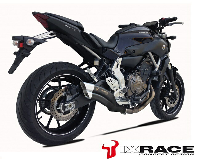 週末セール!!【送料無料!!】【送料無料】IXRACE YAMAHA MT 07 14-15/MOTO CAGE 14-15 Z7B ツインアップ スリップマフラー｜ＭＡＤＭＡＸ