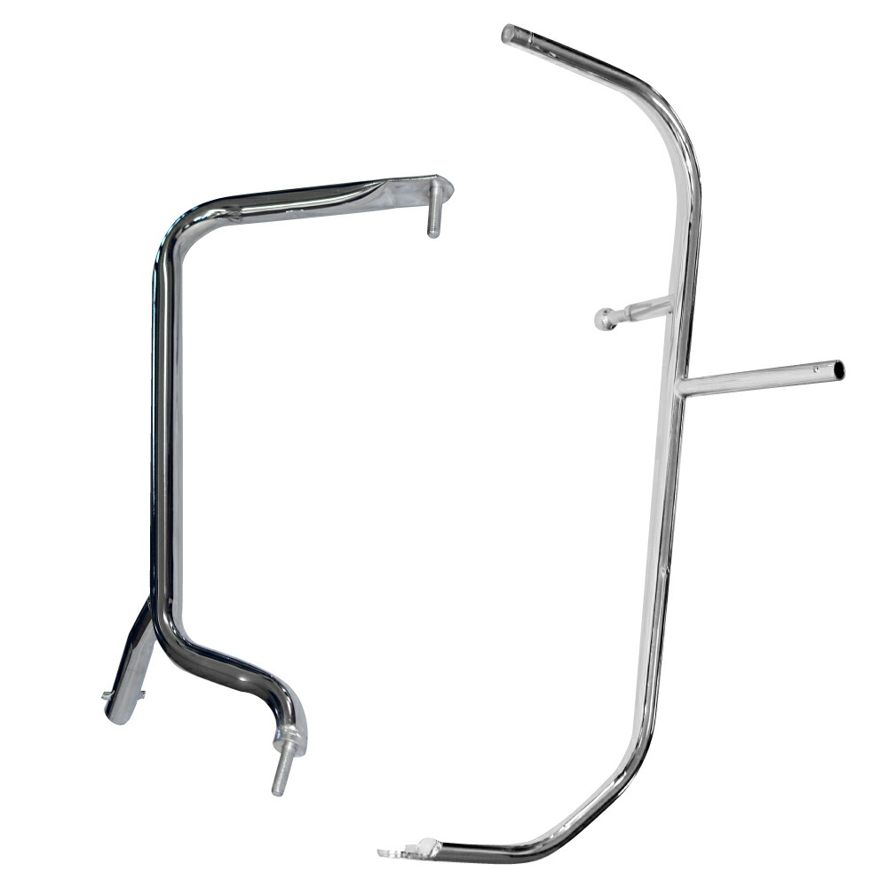 デコトラ　ステンレス　オリジナル　ミラーステー　中型・大型用 ステンレス ミラーステー 左右セット 25角パイプ 菱抜き 2t/4t