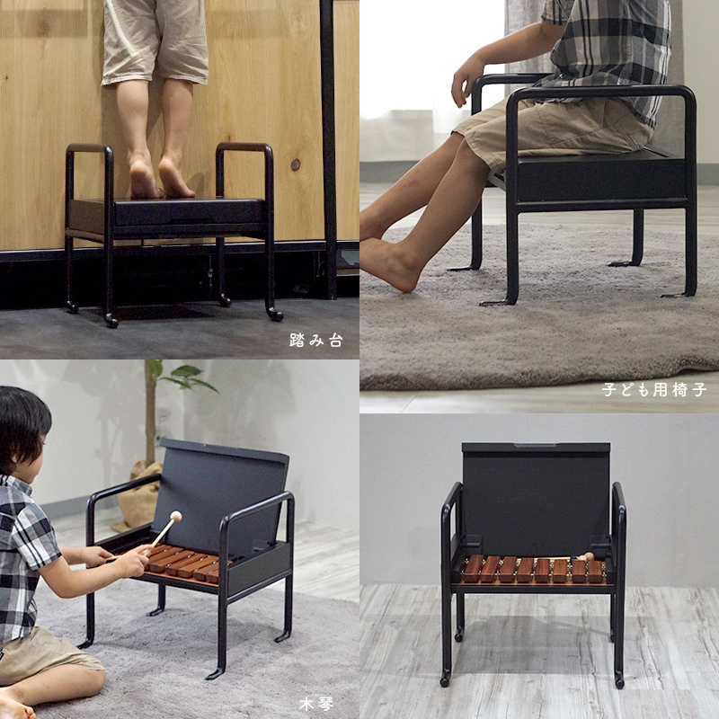 市場 子供 スツール 低い 子供椅子 木琴 子供用 椅子 踏み台 使える ロータイプ 長く キッズチェア かわいい