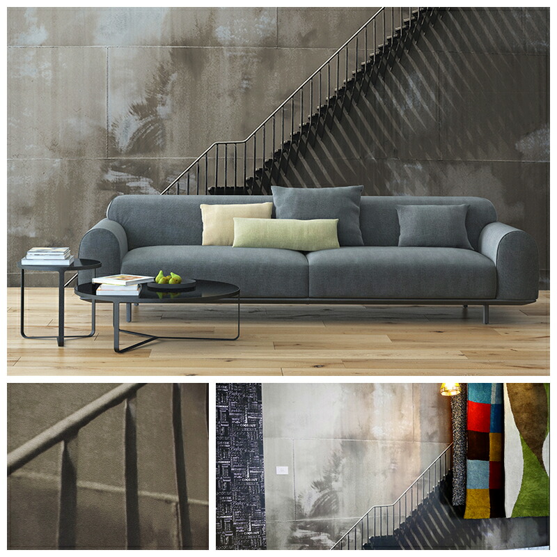 おしゃれ 壁紙 不織布 オーダーカーテン Mural 輸入壁紙 アップステアーズ 15 119 輸入壁紙 Upstairs Wallpera インダストリアル クロス 友安製作所