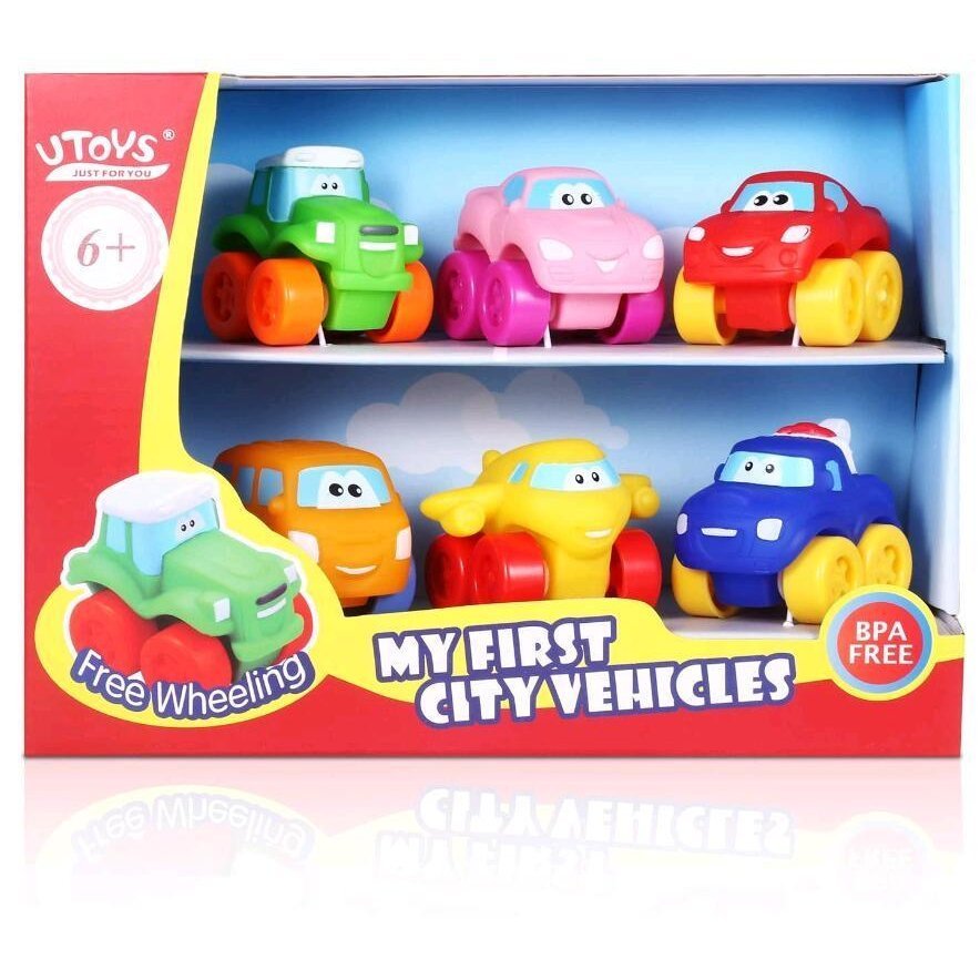 ディズニープリンセスのベビーグッズも大集合 ミニカー 6台 ベビー 子供向け 作業車 赤ちゃんおもちゃ 知育玩具 出産お祝い お誕生プレゼント