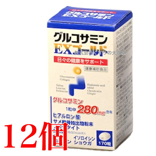 グルコサミンEXゴールド 170粒 12個 旧 グルコサミンEXIII EX3 東亜医薬品 グルコサミンＥＸ 商いものの締め切り日は2026年12月