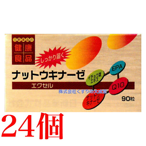 ナットウキナーゼ エクセル 90粒 24個 日新薬品