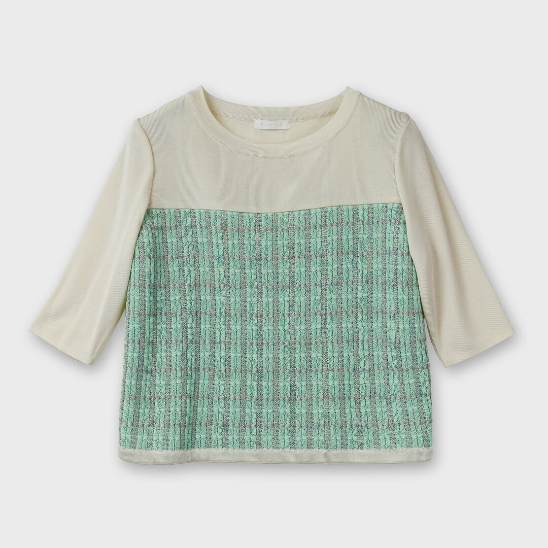 PLATINE/PLATINE Knit fancy tweed プルオーバー[全2色]ginzamaggy 銀座 マギー 銀座maggy MAGGY ギンザマギー ぎんざまぎー 送料無料 トレンド レディース ファッション 20代 30代 40代 プレゼント ギフト ラッピング無料