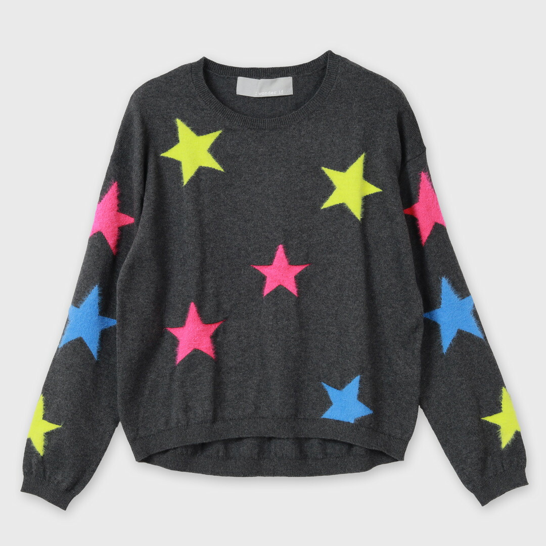 I wonder if.../【手洗い可】カシミヤ混 星モチーフ ニットプルオーバー[全5色]ginzamaggy 銀座 マギー 銀座maggy MAGGY ギンザマギー ぎんざまぎー 送料無料 トレンド レディース ファッション 20代 30代 40代 プレゼント ギフト ラッピング無料