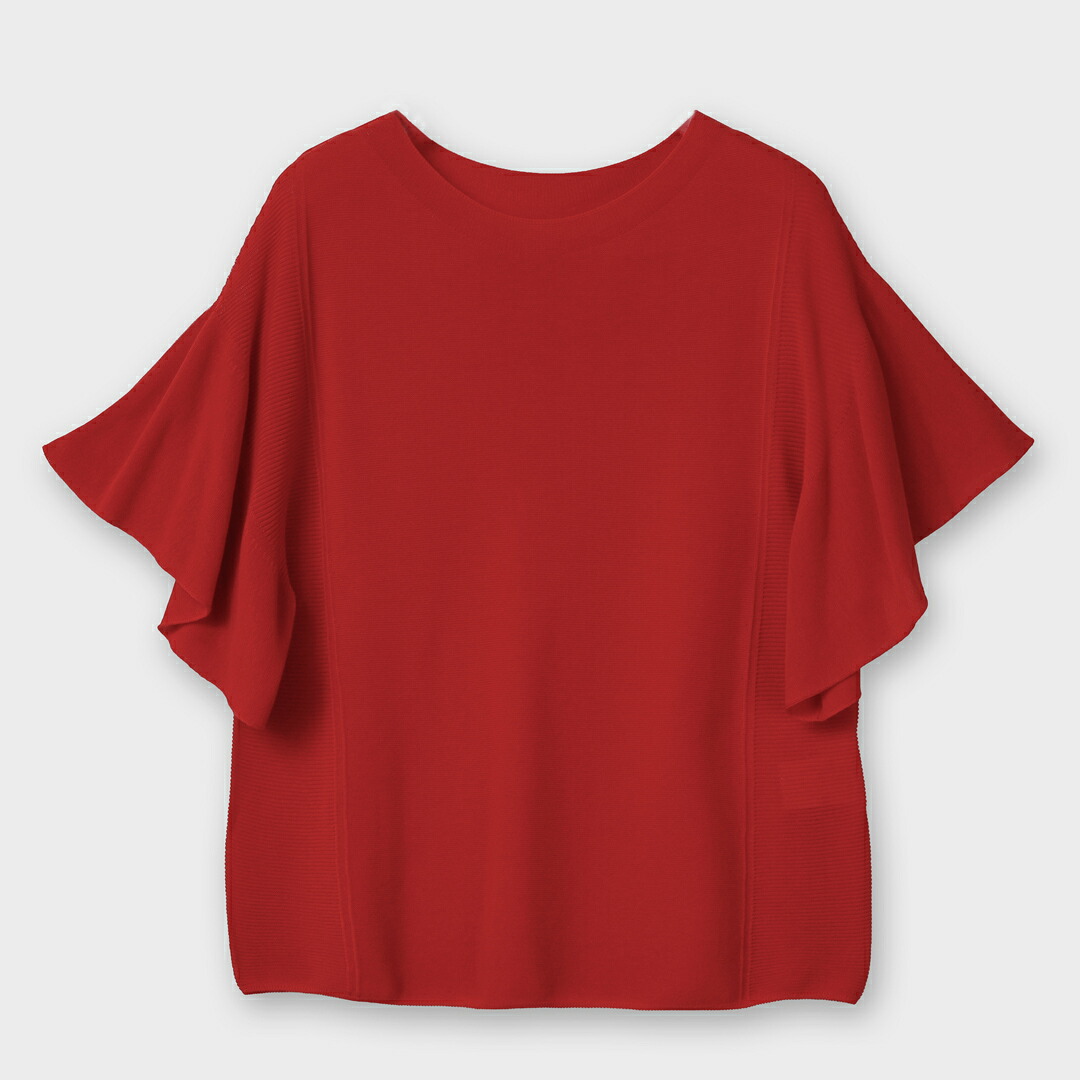 PLATINE/【幼児用便器可】PLATINE Comfortable cotton 袖フラウンス編み物[全5色]ginzamaggy 銀座 マギー 銀座maggy MAGGY ギンザマギー ぎんざまぎー 貨物輸送無料 流行り レディース 流行り物 20代 30代 40代 差し上げ物 差し上げ物 ラッピング無料