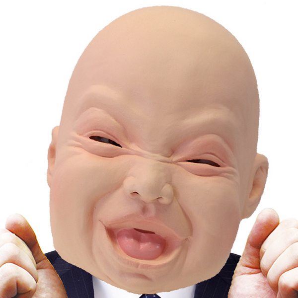 楽天市場 笑う赤ちゃん マスク ラバーマスク 笑い顔 かぶりもの 笑ってはいけない マジックナイト Os ハロウィン仮装 マジックナイト