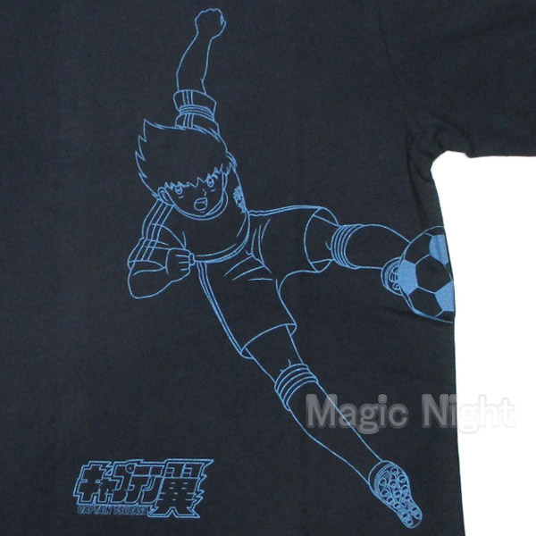 楽天市場 キャプテン翼ｔシャツ ツインシュート翼 ネイビー 紺 キャプ翼 大空翼 サッカー アニメ 公式 半袖 練習着 M L Llサイズ ネコポス発送 マジックナイト Ct867na ハロウィン仮装 マジックナイト