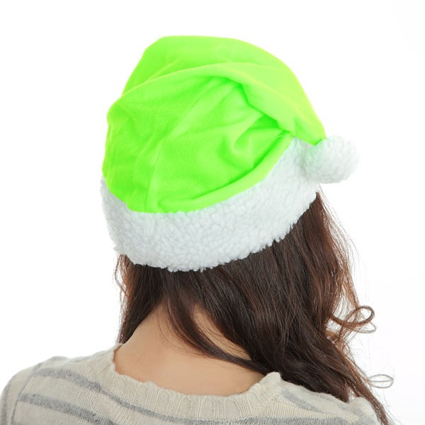 lime green santa hat