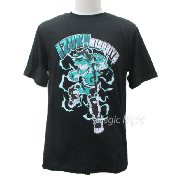 【US規格】希少 僕のヒーローアカデミア 3年A組 Tシャツ ブラック 黒 S Anique Shop JAPAN