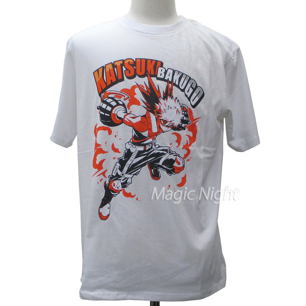 楽天市場】ヒロアカ 爆豪 Tシャツ 黒【僕のヒーローアカデミア 爆豪