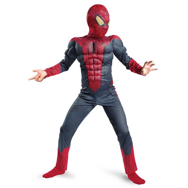 アメイジングスパイダーマン コスチューム 子供用 輸入版・マッスル【ハロウィン コスプレ スパイダーマン 衣装 仮装 グッズ マーベル】マジックナイト DG42476画像