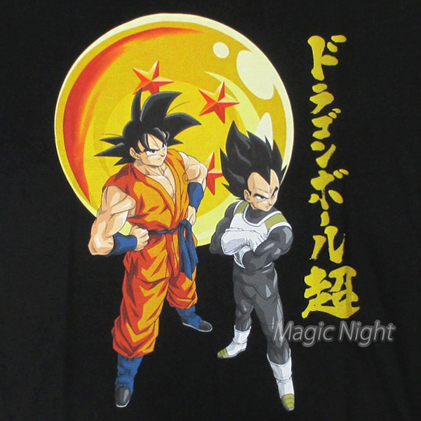 楽天市場 ドラゴンボール超 Tシャツ 悟空 ベジータ Usa版 Dragon Ball Super ドラゴンボールスーパー Tシャツ ブラック S M Lサイズ ネコポス発送 マジックナイト Db ハロウィン仮装 マジックナイト