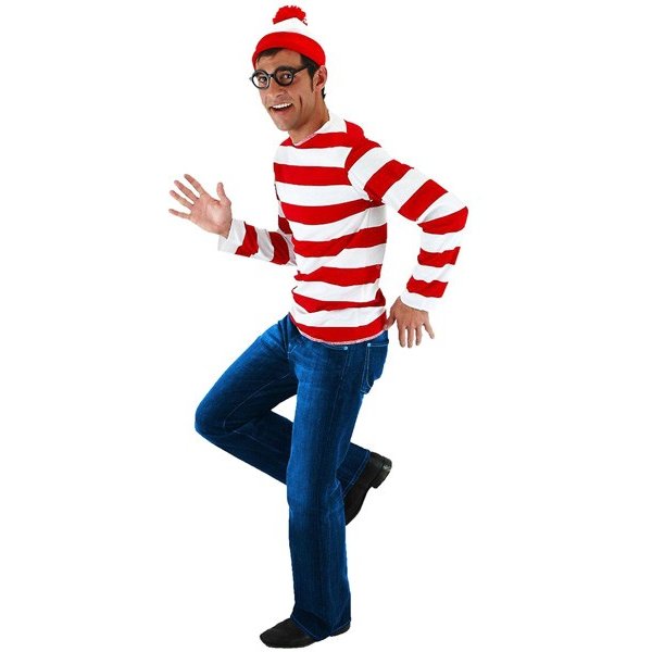 楽天市場 ウォーリー コスチューム 輸入版 ハロウィン 仮装 ウォーリーを探せ 衣装 服 シャツ 眼鏡 帽子 大人用 マジックナイト El ハロウィン仮装 マジックナイト