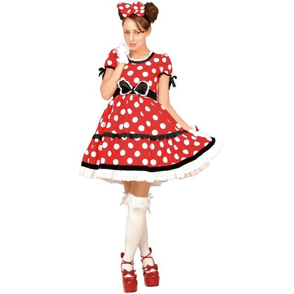 ミニー ゴシック コスチューム レッド 大人用 ディズニー 公式 グッズ ミニーマウス 仮装 レディース Ladies マジックナイト Rj Hostalbuenosaires Cat