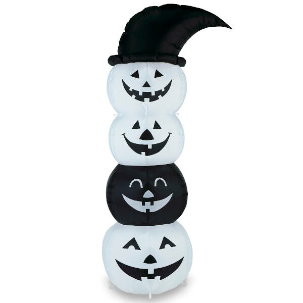エアーディスプレイ 4連パンプキン 【ハロウィン 飾り 置物 大きい置き物 かぼちゃ カボチャ エアブロー エアバルーン イベント会場 白黒 ブラック ホワイト】マジックナイト YI1156 13,024円