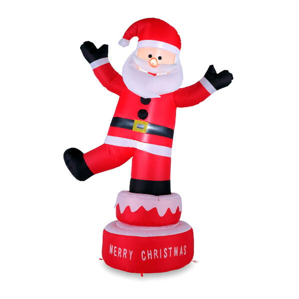 ムービングエアーディスプレイ ハッピーサンタ<br>【サンタクロース クリスマス 大きい 光る 飾り ディスプレイ 置物 エアブロー エアバルーン イベント 会場】マジックナイト YIWG2566