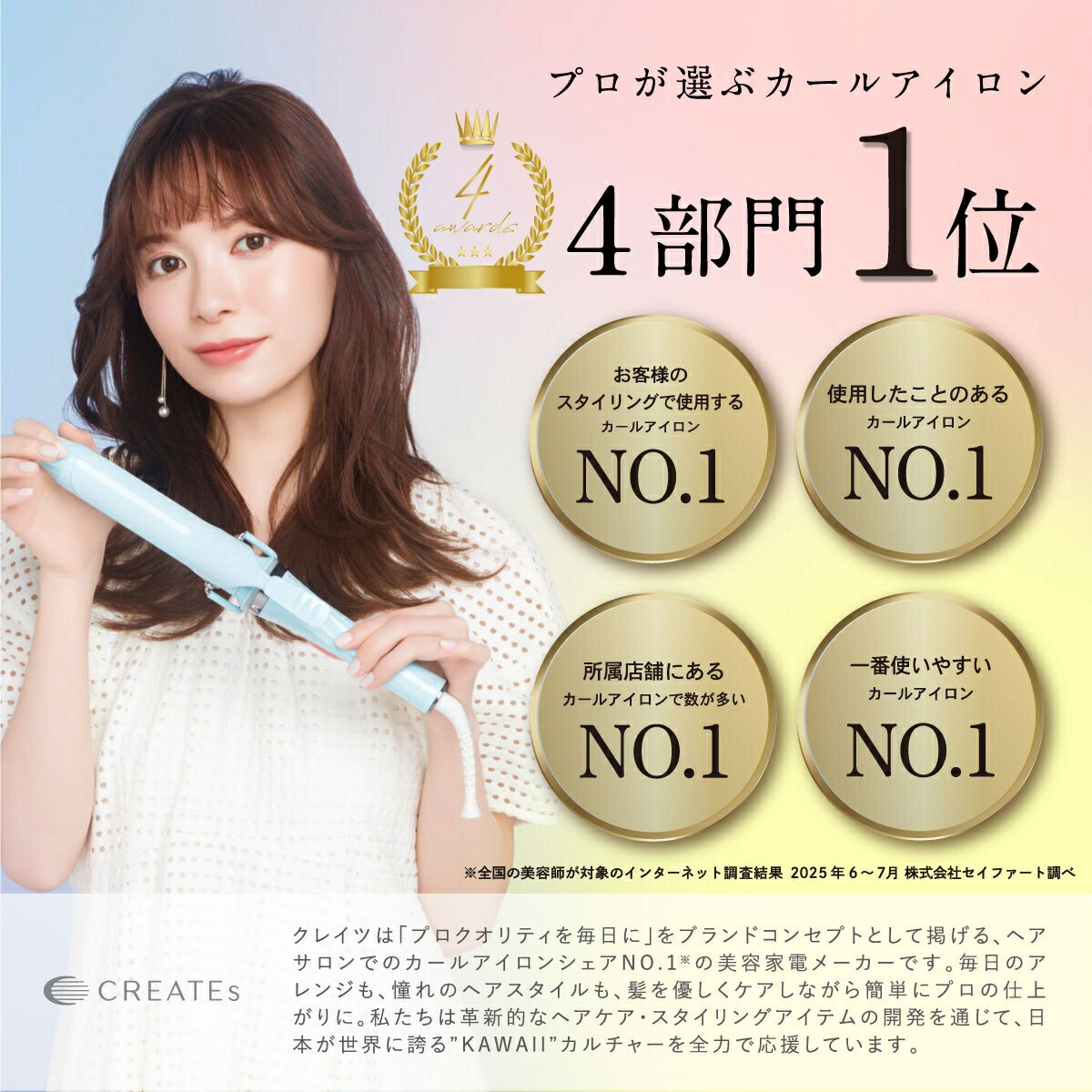 【全4色】マカロンカールアイロン32mm38mmミントシトロンフランボワーズカシスCCM-G32うるツヤきゅるん松本ももな高嶺のなでしこアイドルカラフルコテヘアケアスタイリングギフト