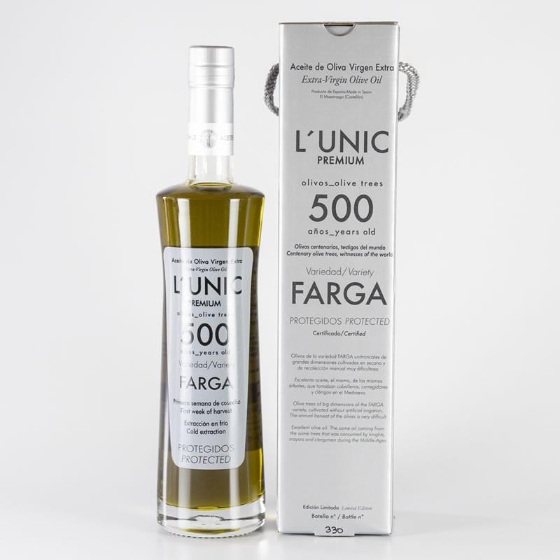オレオミーレ L Unic 500yers 樹齢500年 500mlファルガ種 世界最高級のエクストラバージンオリーブオイル 有名ブランド